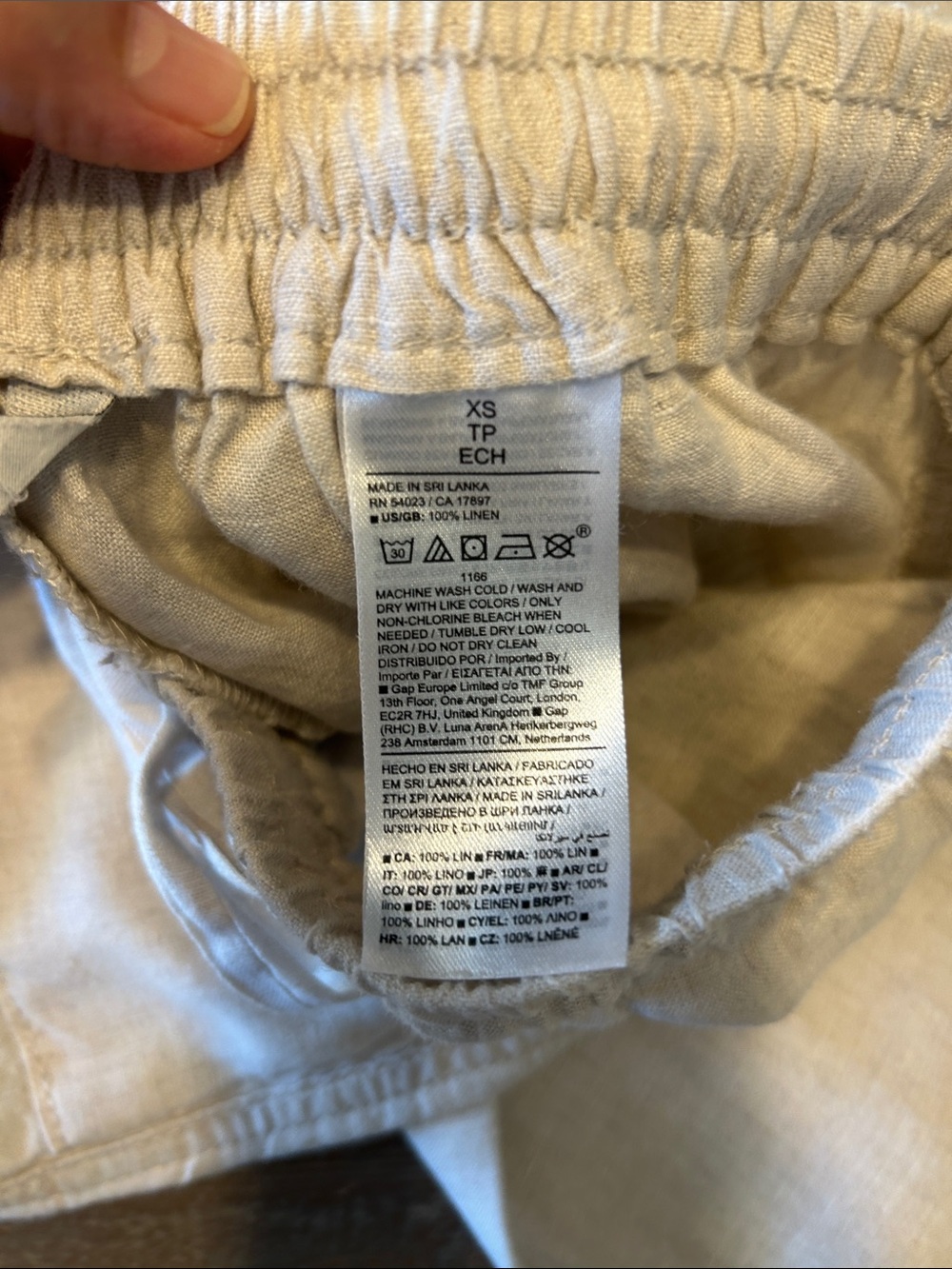 Banana Republic Drawstring 100% Linen Pants - Picture 9 of 11